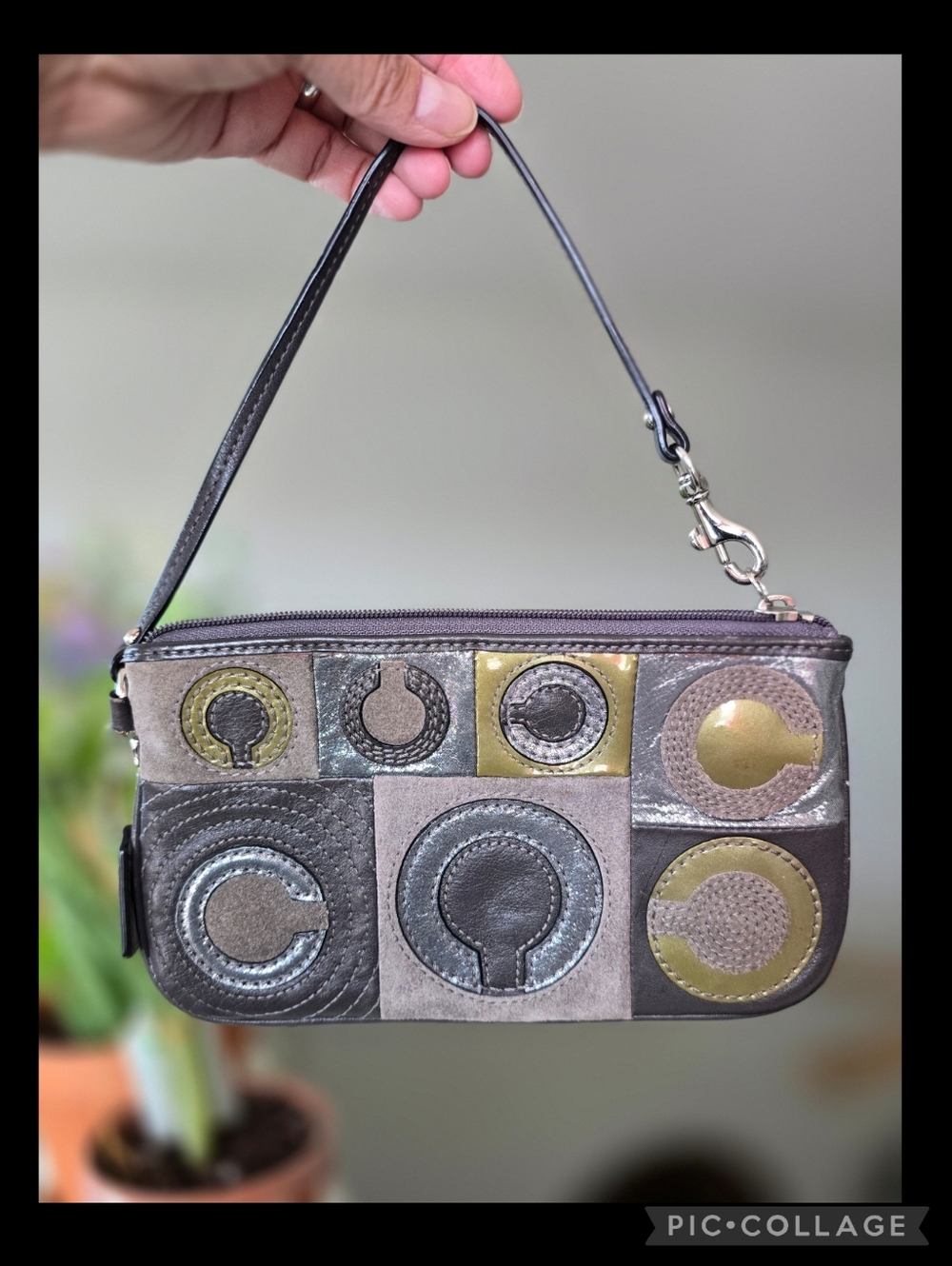 Coach Mia Madison Inlaid Signature C Patchwork Wristlet Limited Edition